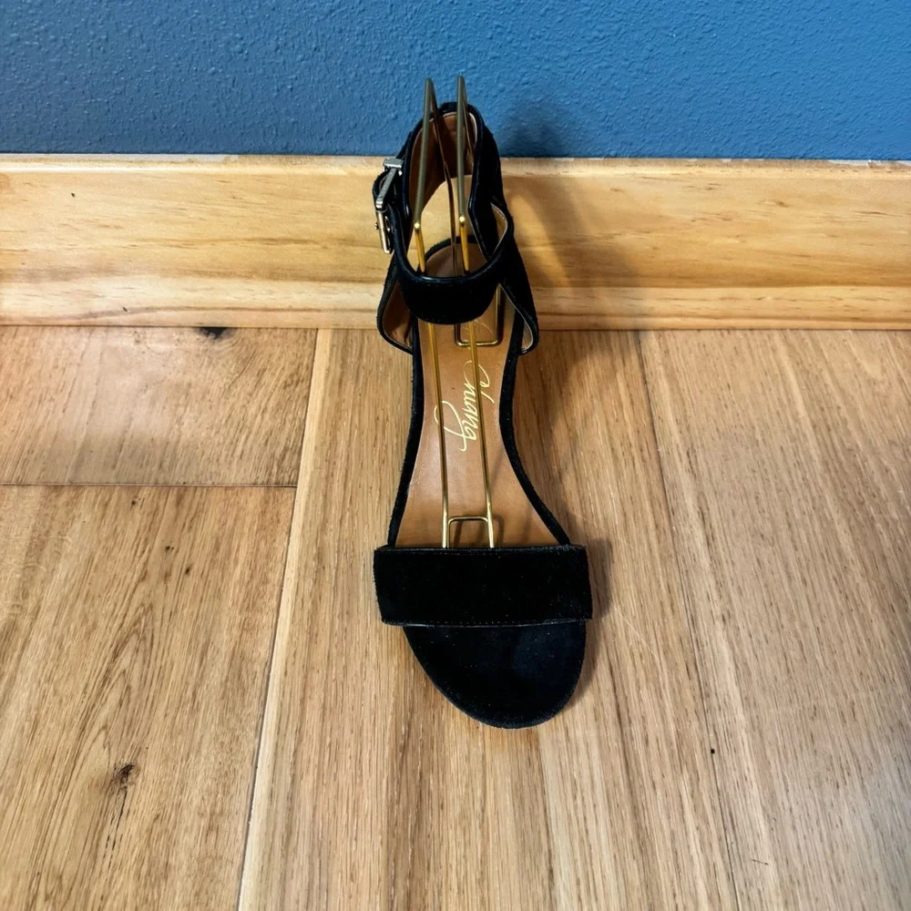 Arturo Chiang Hannan Black Block Heeled Sandals Size 8 - Picture 7 of 12